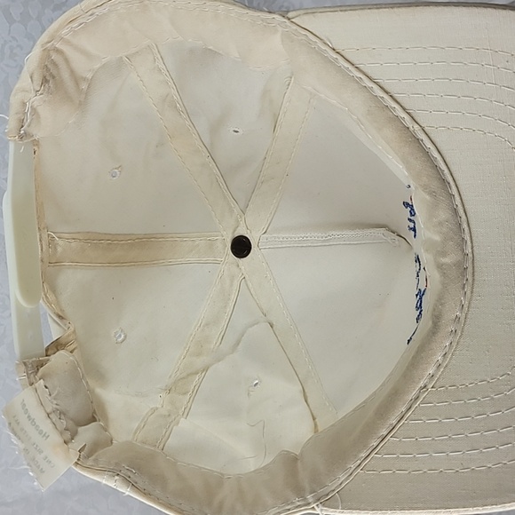 Vintage Youngan Mobil Pipeline Snap Back Hat White/Red - Picture 8 of 9